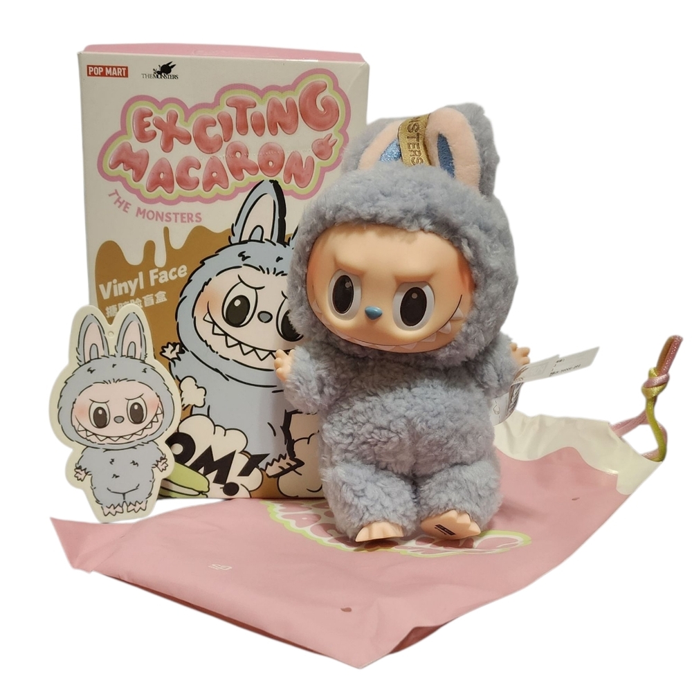 Authentic Pop Mart Labubu Exciting Macaron Sea Salt Coconut Vinyl Plush Confirm